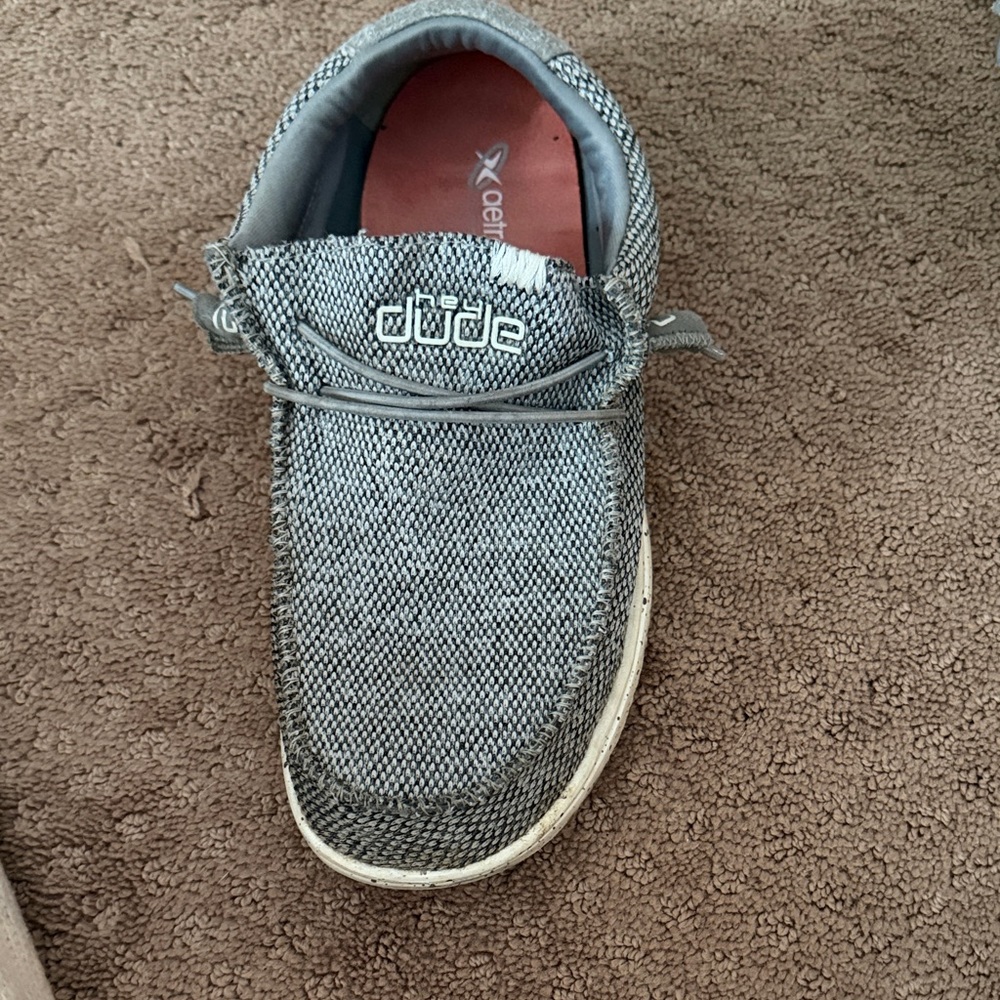 Hey Dude unisex Wally Sox  Black and gray Loafers